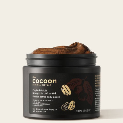 Combo Gel tắm bí đao cocoon 310ml + Cà phê Đắk Lắk sạch da chết cocoon 200ml