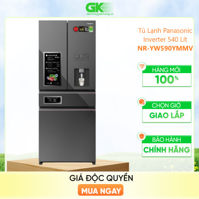 Tủ lạnh Panasonic Inverter 540 lít NR-YW590YMMV - Hàng chính hãng [Giao hàng toàn quốc]