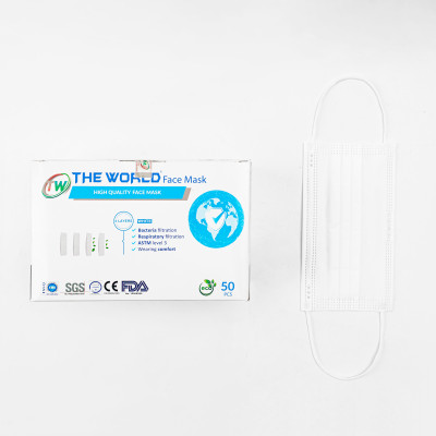 [ Combo mua 2 hộp tặng 1 hộp] [HỘP-50 CÁI] Khẩu trang y tế 4 lớp The World kháng khuẩn, bụi mịn - Hàng Chính Hãng The World