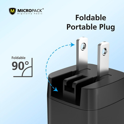 Củ sạc MicroPack POWER SERVER 35 MWC-135 Chip GAN Mạnh Mẽ Nhỏ Gọn Tặng Kèm Phích Tương Thích UK/ US/ EU Hàng Chính Hãng