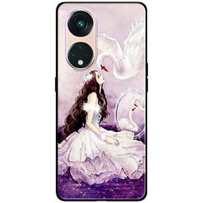 Ốp lưng dành cho Oppo Reno 8T 4G - Reno 8T 5G - Reno 10 5G - Reno 10 Pro 5G - Cô Gái Thiên Nga - Hàng Chính Hãng