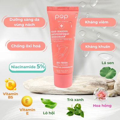 Kem Khử Mùi Và Giảm Tiết Mồ Hôi Bốn Mùa POP
