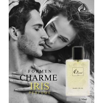 Nước hoa nam quyến rũ, Charme Iris, thơm lâu, sành điệu cá tính, lưu hương cả ngày, 50ml