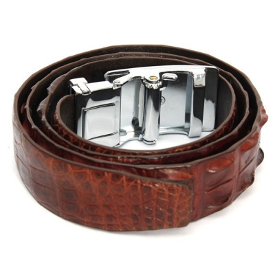 Thắt lưng nam da cá sấu Huy Hoàng gai lưng 3,5P màu đen, nâu đỏ, vàng bò, nâu đất HT4207-08-09-44
