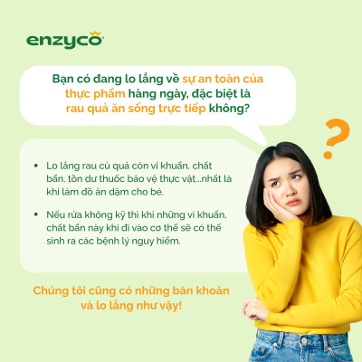 Nước ngâm rửa rau củ quả, thực phẩm sinh học Enzyco 4L - 100% Enzyme Dứa