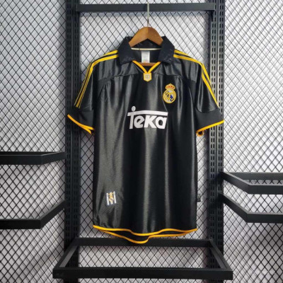 Áo Bóng Đá Retro Real Madrid 1999 - Sân Khách bản cao cấp vải Cotton Polyester
