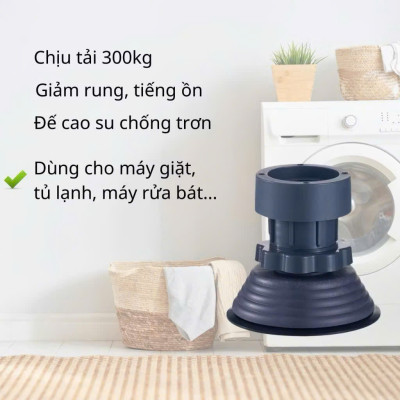 Bộ 4 Chân Chống Rung Kê Máy Giặt, Chân Kê Máy Giặt Tủ Lạnh Cao Cấp – Tiện Lợi, Dễ Dàng Vệ Sinh - HÀNG CHÍNH HÃNG MINIIN