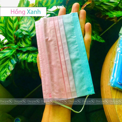 < 1 BỊCH 10 CÁI> Khẩu trang y tế NHIỀU MÀU - Color Mask Gradient - Chất vải Spunlace mềm mại - An tâm sử dụng