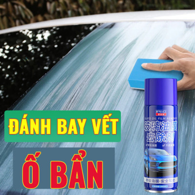 Sản Phẩm Tẩy Rửa Kính Ô Tô, Gương Chiếu Hậu - Bình Xịt Tạo Bọt Phủ Hạt Nano Chống Bám Nước