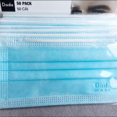Khẩu Trang Y Tế Dada Mask 4 Lớp - Hộp 50 cái (DC402) - Giao Màu Ngẫu Nhiên