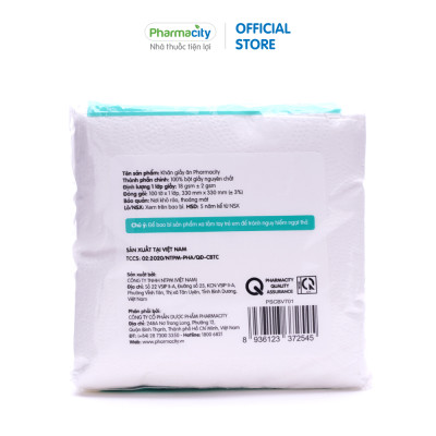 Giấy ăn Pharmacity (Gói 100 tờ)