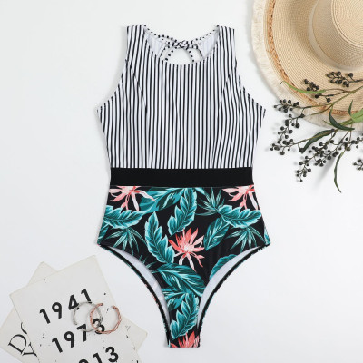 Bikini Liền Thân Họa Tiết Trẻ Trung