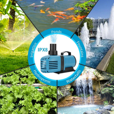 Máy bơm nước HB16000 ( 90W - 16000L/Hr) cao cấp bơm lọc nước bể cá, hồ cá Koi tiểu cảnh non bộ, sinh hoạt cao cấp