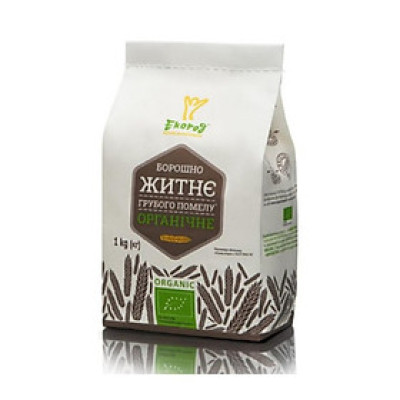 Bột lúa mạch đen nguyên cám hữu cơ Ecorod Organic Rye Flour 1kg