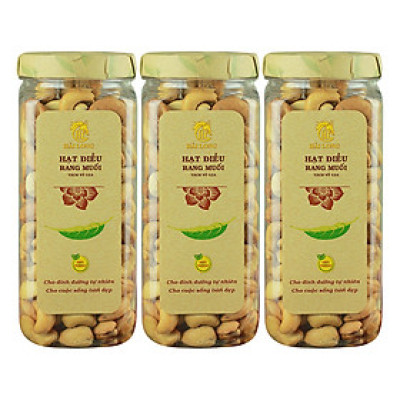 Combo 3 Hũ Hạt Điều Nghệ Mật Ong Hải Long (250g / Hũ)