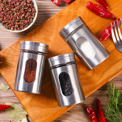 Hũ thủy tinh bọc thép không gỉ đựng gia vị Echo 80ml - Hàng nhập khẩu Nhật Bản