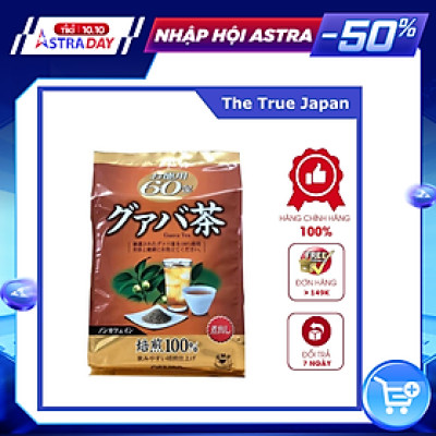 Trà ổi Guava Hiệu Orihiro 120g(2g*60 gói) - Tặng túi zip 3 kẹo mật ong Senjaku