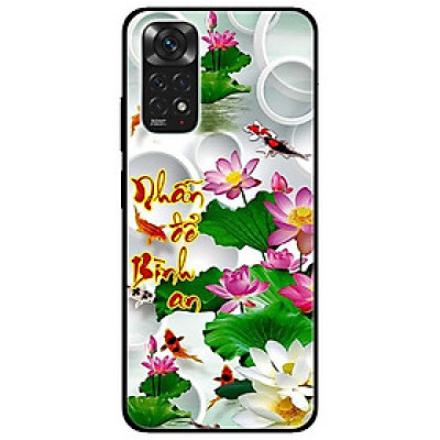 Ốp lưng dành cho Xiaomi Redmi Note 11 4G - Thư Pháp Nhẫn Sen