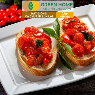 Hạt Giống Cà Chua Bi Lùn Lai F1 GreenHome, Gói 0,1g~30 hạt, Dễ Trồng Quanh Năm, Trồng Chậu T41