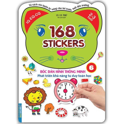 Sách - Bóc Dán Hình Thông Minh Cho Bé 2 - 3 Tuổi - 168 Sticker - Quyển 5 + 6 - Minh Thắng