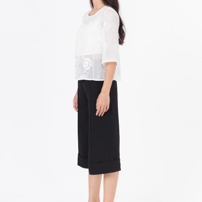  Áo Croptop Tay Lửng De Leah 
