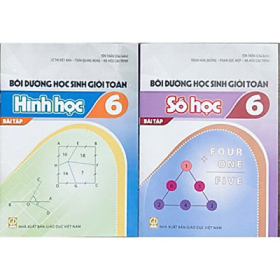 ￼Sách - (Combo 2 cuốn ) Bồi dưỡng học sinh giỏi toán 6 ( bài tập hình học + số học )