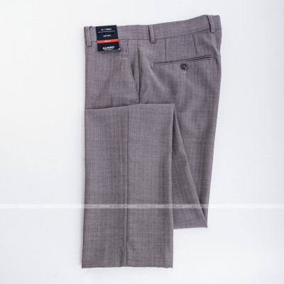 Quần âu nam ALIGRO màu xám kẻ,chuẩn form slimfit, chất vải nano cao cấp tôn dáng ALGO1037