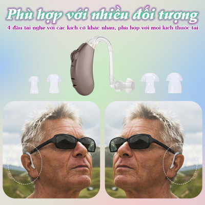 Máy trợ thính có bộ lọc tiếng ồn Axon V-263P - Kèm hộp đựng máy