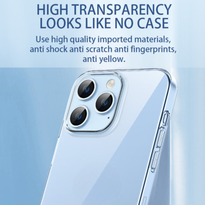 Ốp Lưng Case Trong Suốt Dành Cho iPhone 15 Pro Max / 15 Pro / 15 Plus / 15, Mipow Silicone TPU SOFT Transparent Case - HÀNG CHÍNH HÃNG