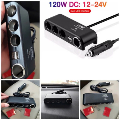 Bộ Chia Tẩu Sạc Ô Tô X25 Cao Cấp – 12V-24V, 250W, 3.1A Có Hiển Thị Điện Áp, ĐÈN TRANG TRÍ , ĐỒNG HỒ TREO TƯỜNG