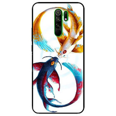 Ốp lưng dành cho Xiaomi Redmi 9 mẫu Cá Chép Xanh Vàng