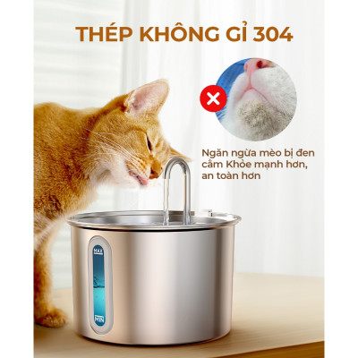 Máy lọc nước tự động Oneisall PWF 001 cho thú cưng uống nước, Phiên bản nâng cấp mới nhất - Hàng chính hãng