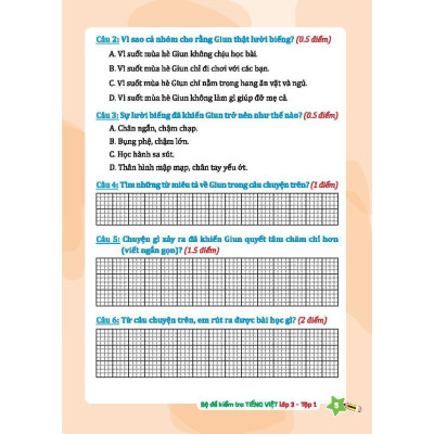 Sách - Bộ Đề Kiểm Tra Tiếng Việt Lớp 3 - Tập 1 - Kết Nối Trí Thức Với Cuộc Sống - Minh Thắng
