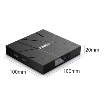 tivi box T95h điều khiển cử chỉ và giọng nói tiếng việt 4GB RAM 32GB ROM android 10 voice có cài sẵn ứng dụng truyền hình miễn phí vĩnh viễn - Hàng Nhập Khẩu