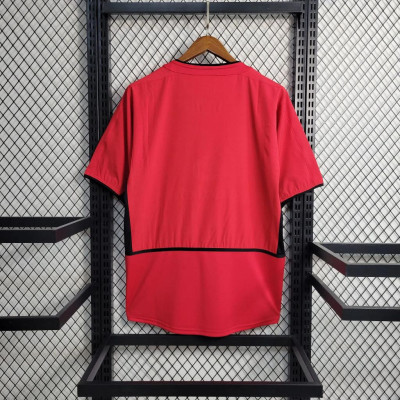 Áo Bóng Đá Retro Manchester United 2002- Sân Nhà bản cao cấp vải Cotton Polyester