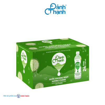 Lốc 6 chai Nước Khoáng Thiên Nhiên Có Ga Đảnh Thạnh Khoáng Chanh 430ml