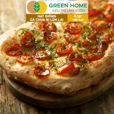 Hạt Giống Cà Chua Bi Lùn Lai F1 GreenHome, Gói 0,1g~30 hạt, Dễ Trồng Quanh Năm, Trồng Chậu T41