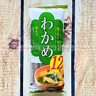 Súp Miso Rong Biển Wakame ăn liền Hikari Miso 216g (12 gói)