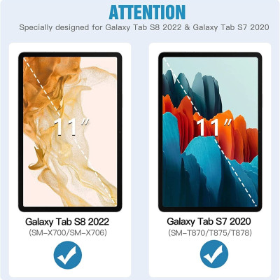 Case Bao da chống sốc cho Samsung Galaxy Tab S8 2022 / Tab S7 2020 11 inch có ngăn đựng S-Pen hiệu HOTCASE thiết kế siêu mỏng hỗ trợ Smartsleep, gập nhiều tư thế, tản nhiệt tốt - hàng nhập khẩu