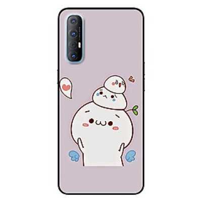 Ốp lưng dành cho Oppo Reno 3 Pro mẫu Ba Bé Bánh Bao