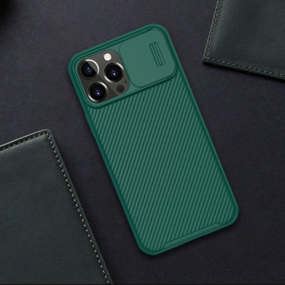 Ốp lưng chống sốc bảo vệ camera cho iPhone 16 / 16 Plus / 16 Pro / 16 Pro Max hiệu Nillkin Camshield - Viền dẻo TPU, đệm khí chống sốc, Lưng nhám PC - Hàng nhập khẩu
