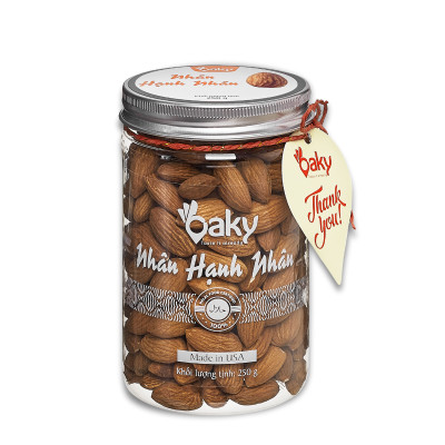 Quà Tặng Oaky - Combo Hạt Dinh Dưỡng Cao Cấp - Hạnh Nhân, Quả Chà Là, Nho Khô - Tặng Túi Giấy Sang Trọng