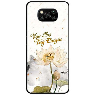 Ốp lưng dành cho Xiaomi Poco X3 mẫu Vạn Sự Tuỳ Duyên