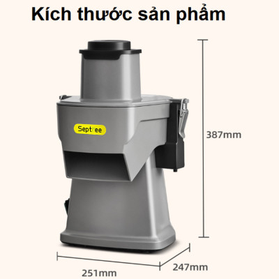 Máy thái rau củ quả đa năng, thái lát, thái sợi, thái hạt lựu thương hiệu Mỹ cao cấp Septree GJ817 - Hàng nhập khẩu