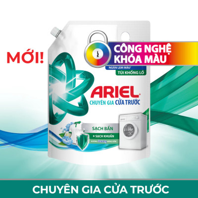 Combo 2 Nước Giặt ARIEL Chuyên Gia Cửa Trên Ngăn Lem Màu Túi 4.1KG