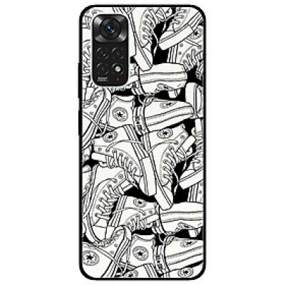 Ốp lưng dành cho Xiaomi Redmi Note 11 4G - Hoạ Tiết Giày Trắng Đen