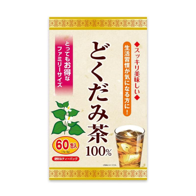 Trà Diếp Cá Yuwa 100% Lá Diếp Cá Giải Nhiệt Giải Độc, Trừ Nắng Nóng Mùa Hè Yuwa Dokudami Tea 100% Gói 60 gói