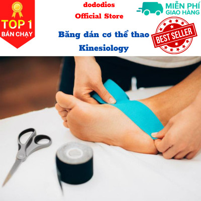 Băng dán cơ thể thao Kinesiology - Chính hãng dododios, Băng keo thể thao quấn cổ chân giày đá bóng, băng bảo vệ cổ chân tự dính cuốn bó gối dán cơ thể thao cổ tay ngón tay, Băng Dán Cơ Thể Thao, Băng Keo Dán Cơ, Băng dán cơ, băng keo thể thao cao cấp