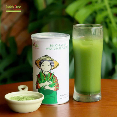 Bột Cỏ Lúa Mì Hữu Cơ Nguyên Chất Sấy Lạnh Dalahouse - Ngăn Ngừa Tiểu Đường, Phòng Ngừa Thiếu Máu, Máu Nhiễm Mỡ, Thanh Lọc Gan và Dạ Dày, Giảm Cân, Hỗ Trợ Điều Trị Viêm Loét Dạ Dày, Giảm Táo Bón, Hỗ Trợ Tiêu Hóa