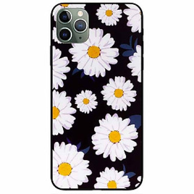 Ốp lưng dành cho Iphone 11 Pro Max mẫu Cúc Nhuỵ Vàng Nền Đen